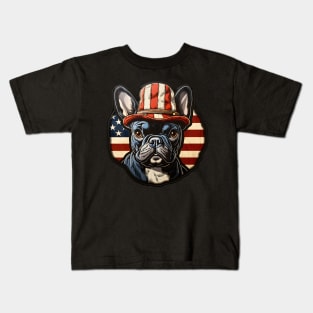 French Bulldog 4th of July Kids T-Shirt